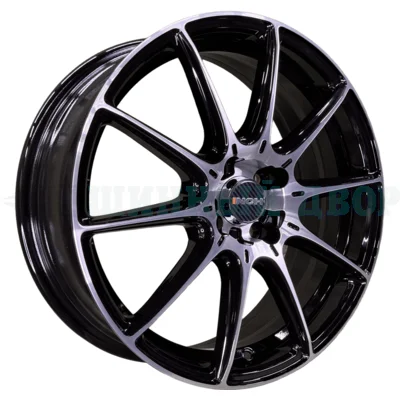 5*114.3 17" Et45 6.5J INCH FA8537 54.1 Gloss Black Machined Face